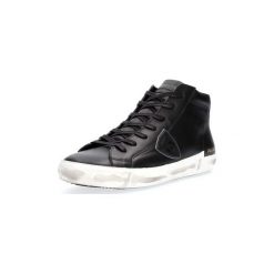 Buty Philippe Model PRHU V006 PARIS X HI. Czarne trampki męskie Philippe Model, bez wzorów, bez zapięcia. Za 979,94 zł.