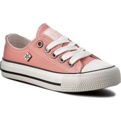 Trampki BIG STAR - W374005 Salomon. Różowe trampki dziewczęce BIG STAR, bez wzorów, z gumy, na sznurówki. Za 79,00 zł.