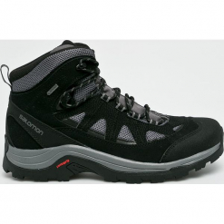 Salomon - Buty Authentic Ltr GTX. Czarne buty trekkingowe męskie marki Salomon, z gore-texu, na sznurówki, outdoorowe, gore-tex. W wyprzedaży za 499,90 zł.