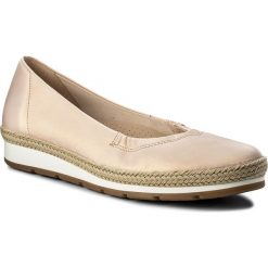 Espadryle GABOR - 82.400.53 Rose. Różowe espadryle damskie marki Gabor, bez wzorów, ze skóry, bez obcasa, na płaskiej podeszwie. W wyprzedaży za 319,00 zł.