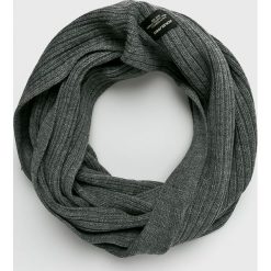 Jack & Jones - Komin. Szare szaliki męskie Jack & Jones, z dzianiny. W wyprzedaży za 69,90 zł.