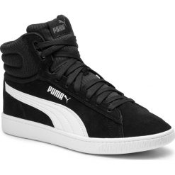 Sneakersy PUMA - Vikky V2 Mid 369867 01 Puma Black/White/Silver/Pink. Czarne półbuty damskie Puma, na co dzień, bez wzorów, ze skóry, bez obcasa, na płaskiej podeszwie, bez zapięcia. W wyprzedaży za 179,99 zł.