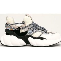Big Star - Buty. Białe buty sportowe damskie BIG STAR, bez wzorów, ze skóry, sportowe. W wyprzedaży za 169,90 zł.
