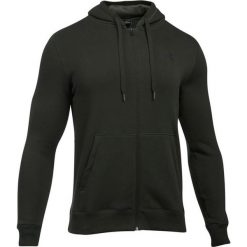 Under Armour Rival Fitted Full Zip 1302290-357. Czarne bluzy męskie Under Armour, xs, bez wzorów, z bawełny, bez kołnierzyka, bez rękawów, bez kaptura. W wyprzedaży za 199,99 zł.
