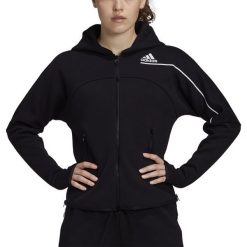 ADIDAS Z.N.E. HOODIE > GM3275. Bluzy damskie Adidas, l, w paski, z elastanu, bez rękawów, z kapturem. Za 359,99 zł.