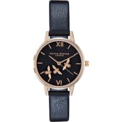 Olivia Burton Zegarek black/rosegoldcoloured. Czarne, analogowe zegarki damskie Olivia Burton. Za 1069,00 zł.