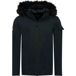 Kurtka przejściowa "Direct" w kolorze granatowym. Niebieskie płaszcze męskie Geographical Norway Men, s, bez wzorów, bez kaptura. W wyprzedaży za 259,95 zł.