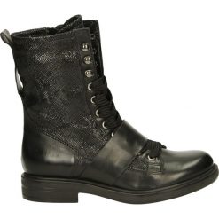 Botki - 544234 NERO. Czarne botki damskie skórzane Venezia. Za 399,00 zł.