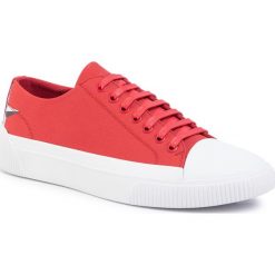 Trampki HUGO - Zero 50422249 10222800 01 Medium Red 610. Czerwone półbuty męskie HUGO, bez wzorów, z gumy, bez zapięcia. Za 479,00 zł.