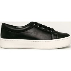 Calvin Klein - Buty skórzane. Białe buty sportowe damskie Calvin Klein, ze skóry. Za 559,90 zł.
