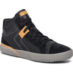 Sneakersy GEOX - J Alonisso B. D J942CD 05422 C9241 D Black/Yellow. Czarne trampki chłopięce Geox, bez wzorów, z zamszu, bez zapięcia. W wyprzedaży za 229,00 zł.