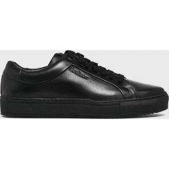 Strellson - Buty. Czarne buty sportowe męskie marki Strellson, ze skóry, na sznurówki. W wyprzedaży za 419,90 zł.
