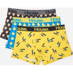 3 pack bokserek z nadrukiem - Wielobarwny. Bokserki męskie House, z nadrukiem. Za 59,99 zł.