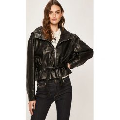 Pinko - Kurtka. Czarne kurtki damskie Pinko, w paski, z poliesteru, krótkie. Za 1249,00 zł.