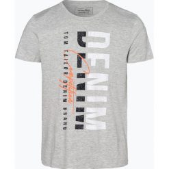 Tom Tailor Denim - T-shirt męski, szary. Szare t-shirty męskie TOM TAILOR DENIM, m, bez wzorów, z denimu, vintage, bez kołnierzyka. Za 39,95 zł.