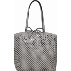 Shopper bag damskie: AŻUROWA TORBA SHOPPER