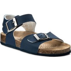 Sandały PRIMIGI - 1426600 S Blue. Niebieskie sandały dziewczęce Primigi, ze skóry ekologicznej, bez zapięcia. W wyprzedaży za 89,00 zł.