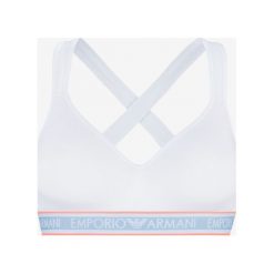 Emporio Armani Biustonosz Biały. Białe biustonosze Emporio Armani, bez wzorów, z elastanu. Za 249,95 zł.