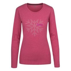 Loap Koszulka Damska Boska Pink M. Różowe topy sportowe damskie marki Loap, na zimę, m, z nadrukiem, z długim rękawem. W wyprzedaży za 55,00 zł.