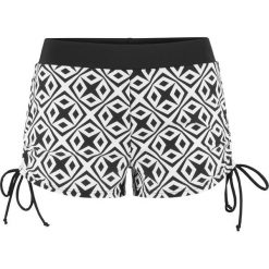 Figi bikini bonprix czarno-biały z nadrukiem. Czarne stroje kąpielowe damskie marki bonprix, z nadrukiem. Za 64,99 zł.