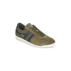 Buty Gola BULLET SUEDE. Zielone trampki męskie marki Gola, bez wzorów, bez zapięcia. Za 303,20 zł.