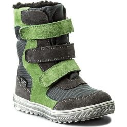 Buty zimowe chłopięce: Śniegowce MIDO – 366 Szaro Zielony