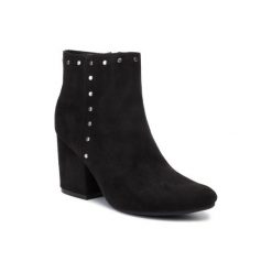 DeeZee LS5078-04 Czarny. Czarne botki damskie DeeZee, ze skóry ekologicznej, bez obcasa, bez zapięcia. Za 119,99 zł.
