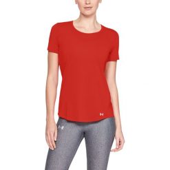 Under Armour Speed Strike Koszulka Czerwony. Czerwone koszulki damskie Under Armour, xl, bez wzorów, z elastanu, bez kołnierzyka, z krótkim rękawem. Za 137,95 zł.