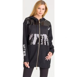 BLUZA MY TWIN Twinset. Czarne bluzy damskie Twinset, xs, z aplikacjami, z dzianiny, bez rękawów, bez kaptura. Za 1129,00 zł.