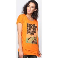 Bluzki damskie: Pomarańczowy T-shirt Had One