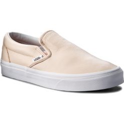 Tenisówki VANS - Classic Slip-On VN0A38F7U7I (Lurex Gore) Sand Dollar. Brązowe półbuty damskie Vans, bez wzorów, ze skóry, bez zapięcia. W wyprzedaży za 239,00 zł.