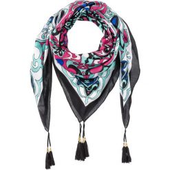 Chusty damskie: Chusta w deseń paisley bonprix turkusowo-różowo-czarno-biały