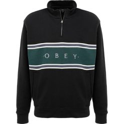 Bejsbolówki męskie: Obey Clothing PALISADE MOCK NECK ZIP Bluza black