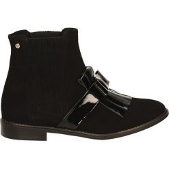 Botki - 663-017 NERO. Czarne botki damskie skórzane Venezia. Za 229,00 zł.