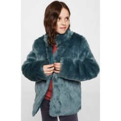 Płaszcze dziewczęce: Mango Kids – Płaszcz futrzany dziecięcy Brick 110-164 cm