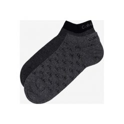 Calvin Klein 2-pack Skarpetki Szary. Szare skarpetki męskie Calvin Klein, bez wzorów, z elastanu. Za 64,95 zł.