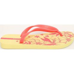 Ipanema - Japonki. Żółte klapki damskie Ipanema, bez wzorów, z gumy, bez obcasa, na obcasie. Za 49,90 zł.