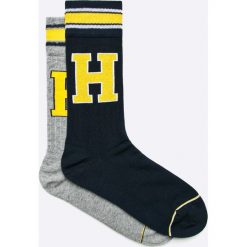 Tommy Hilfiger - Skarpety TH Patch (2-pack). Szare skarpetki męskie TOMMY HILFIGER, bez wzorów, z elastanu. W wyprzedaży za 47,90 zł.