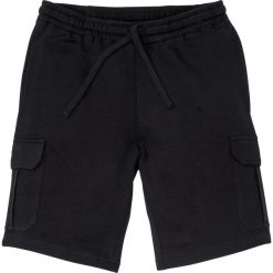 Bermudy bojówki dresowe bonprix czarny. Czarne spodenki i szorty męskie bonprix, xl, bez wzorów, z dresówki. Za 64,99 zł.
