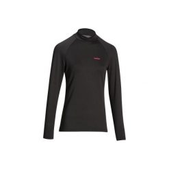 Koszulka narciarska FRESHWARM damska. Czarne koszulki damskie WED'ZE, m, bez wzorów, z elastanu, bez kołnierzyka, bez rękawów. Za 59,99 zł.