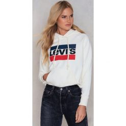 Bluzy damskie: Levi's Bluza z kapturem Graphic Sportswear - Offwhite