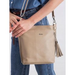 Listonoszka damska skórzana Rovicky TWR-81 beżowa - Beż. Brązowe listonoszki damskie ze skóry, eleganckie. Za 169,99 zł.