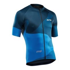 Northwave koszulka rowerowa męska Blade4Jersey Short Sleeves XXL Blue. Niebieskie koszulki męskie Northwave, xxl, z nadrukiem, z jersey. Za 299,00 zł.