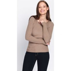 Jasnobrązowy Sweter At The Start. Brązowe swetry klasyczne damskie Born2be, s. Za 39,99 zł.