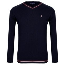 Paul Parker Męski Sweter M Ciemnoniebieski. Czarne swetry męskie Paul Parker, m, bez wzorów, eleganckie, bez kołnierzyka, bez kaptura. Za 159,00 zł.
