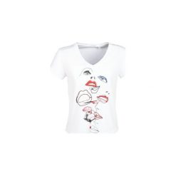 T-shirty z krótkim rękawem Ikks BN10315-01. Białe t-shirty damskie marki IKKS, xl, bez wzorów, bez kołnierzyka. Za 289,00 zł.