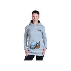 BLUE FISH by NRK bluza damska grey. Szare bluzy z kieszeniami damskie marki Slogan ubrania ekologiczne, etyczne i wegańskie, l, z nadrukiem, z bawełny. Za 289,00 zł.
