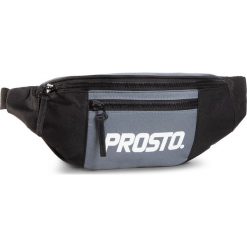 Saszetka nerka PROSTO. - 9091 Black. Czarne torby męskie skórzane Prosto., bez wzorów, z materiału, młodzieżowe. Za 99,00 zł.