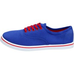 Tenisówki damskie WISHOT 32-037A BL. Trampki i tenisówki damskie Wishot, bez wzorów, z tkaniny, bez zapięcia. Za 40,00 zł.