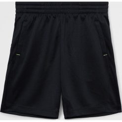 Mango Kids - Szorty dziecięce Lucas 122-164 cm. Czarne spodenki chłopięce Mango Kids, bez wzorów, z poliesteru, sportowe. Za 49,99 zł.
